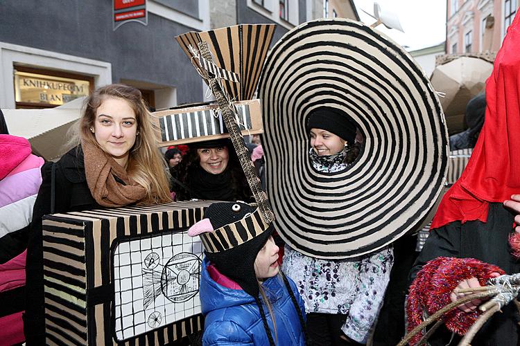 Carnival parade in Český Krumlov, 12th February 2013