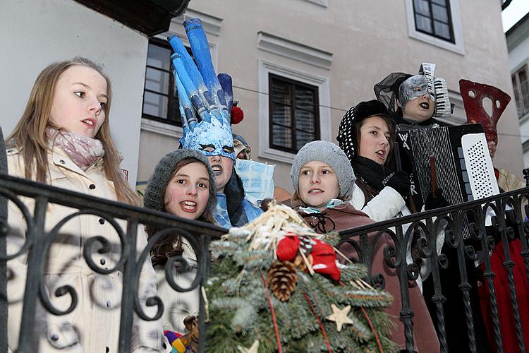 Carnival parade in Český Krumlov, 12th February 2013