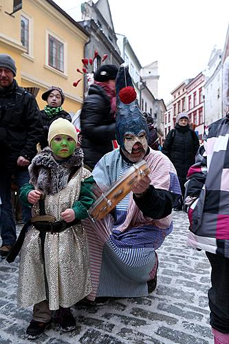 Masopustní průvod v Českém Krumlově, 12. února 2013