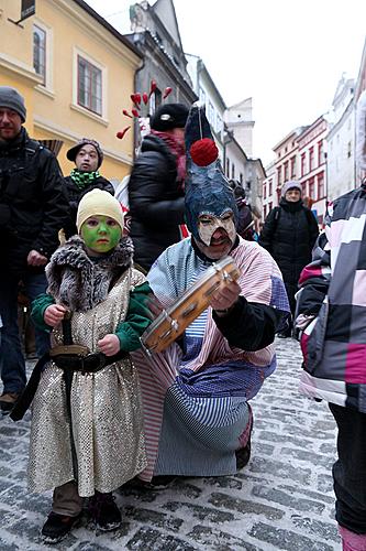 Carnival parade in Český Krumlov, 12th February 2013