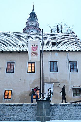 Carnival parade in Český Krumlov, 12th February 2013