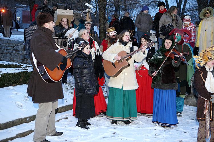 Masopustní průvod v Českém Krumlově, 12. února 2013