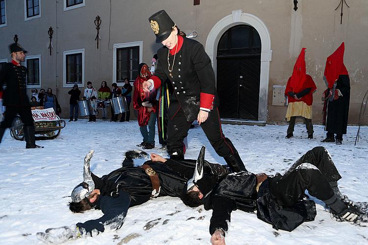 Carnival parade in Český Krumlov, 12th February 2013