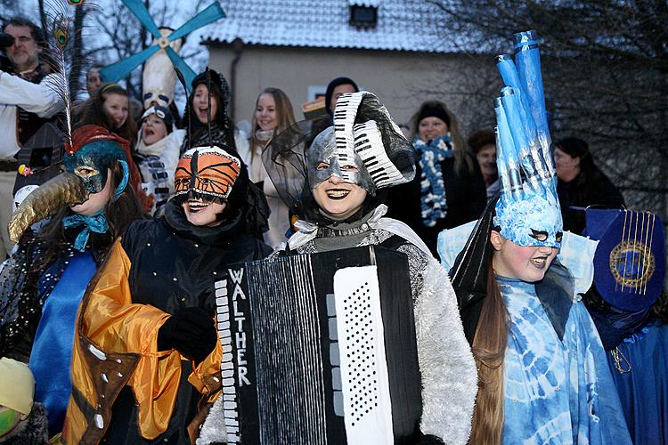 Carnival parade in Český Krumlov, 12th February 2013