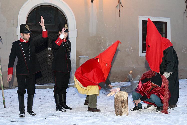 Carnival parade in Český Krumlov, 12th February 2013