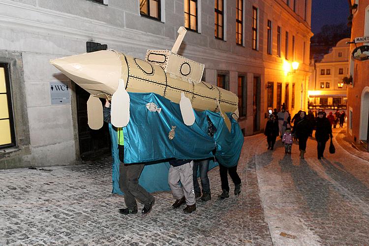 Carnival parade in Český Krumlov, 12th February 2013