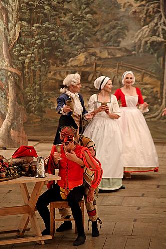 Barocke Nacht auf dem Schloss Český Krumlov ® und Barock Pantomime mit Musik von Antonio Vivaldis, 28.6 und 29.6.2013, Kammermusikfestival Český Krumlov