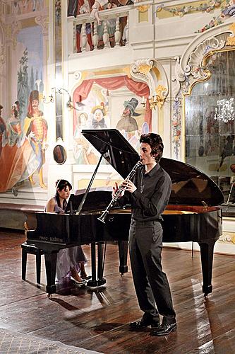 Yuka Yoshimura - piano, Pavel Zemen - piano and clarinet, 4.7.2013, Chamber Music Festival Český Krumlov
