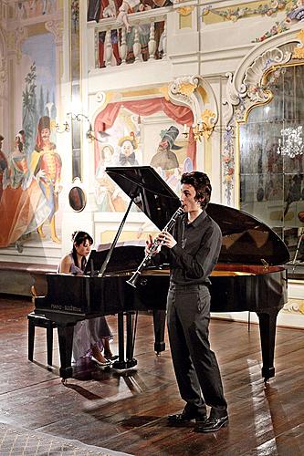 Yuka Yoshimura - klavír, Pavel Zemen - klavír a klarinet, 4.7.2013, Festival komorní hudby Český Krumlov