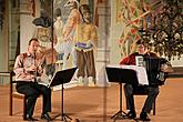 Karel Dohnal (clarinet) - Project "Harlequin", Jiří Lukeš (accordion), International Music Festival Český Krumlov, 7.8.2013, source: Auviex s.r.o., photo by: Libor Sváček