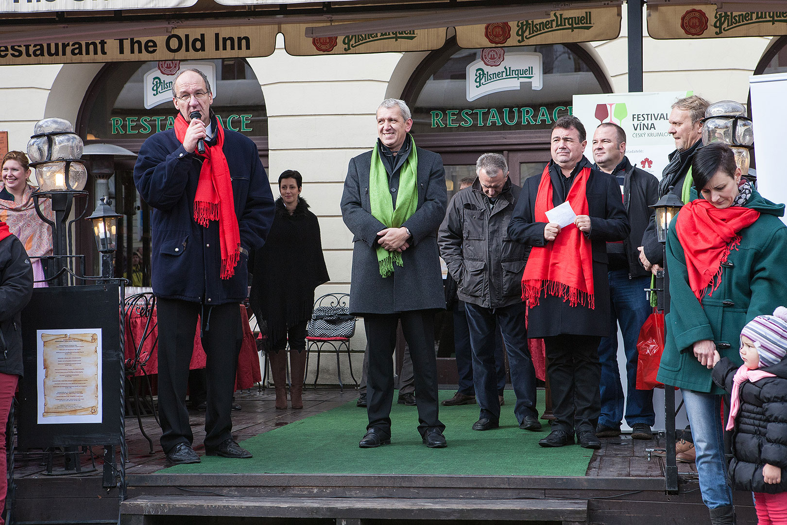 Slavnostní otevření Svatomartinského vína v Českém Krumlově 11.11.2013