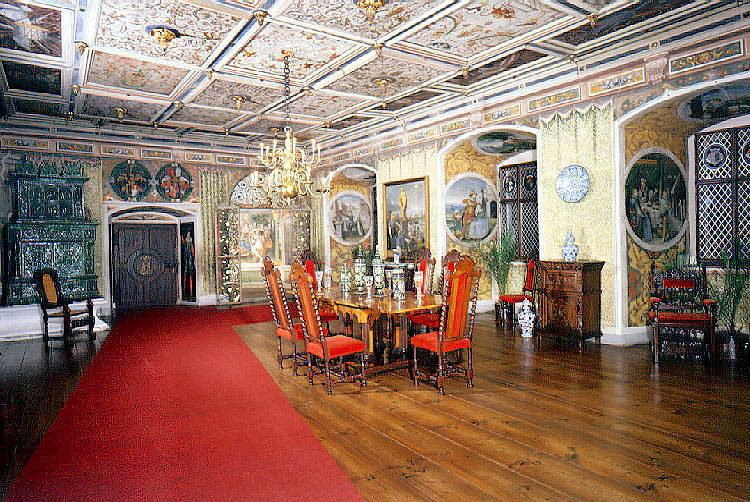 Hrad Rožmberk nad Vltavou, Rytířský sál, počátek 17. století