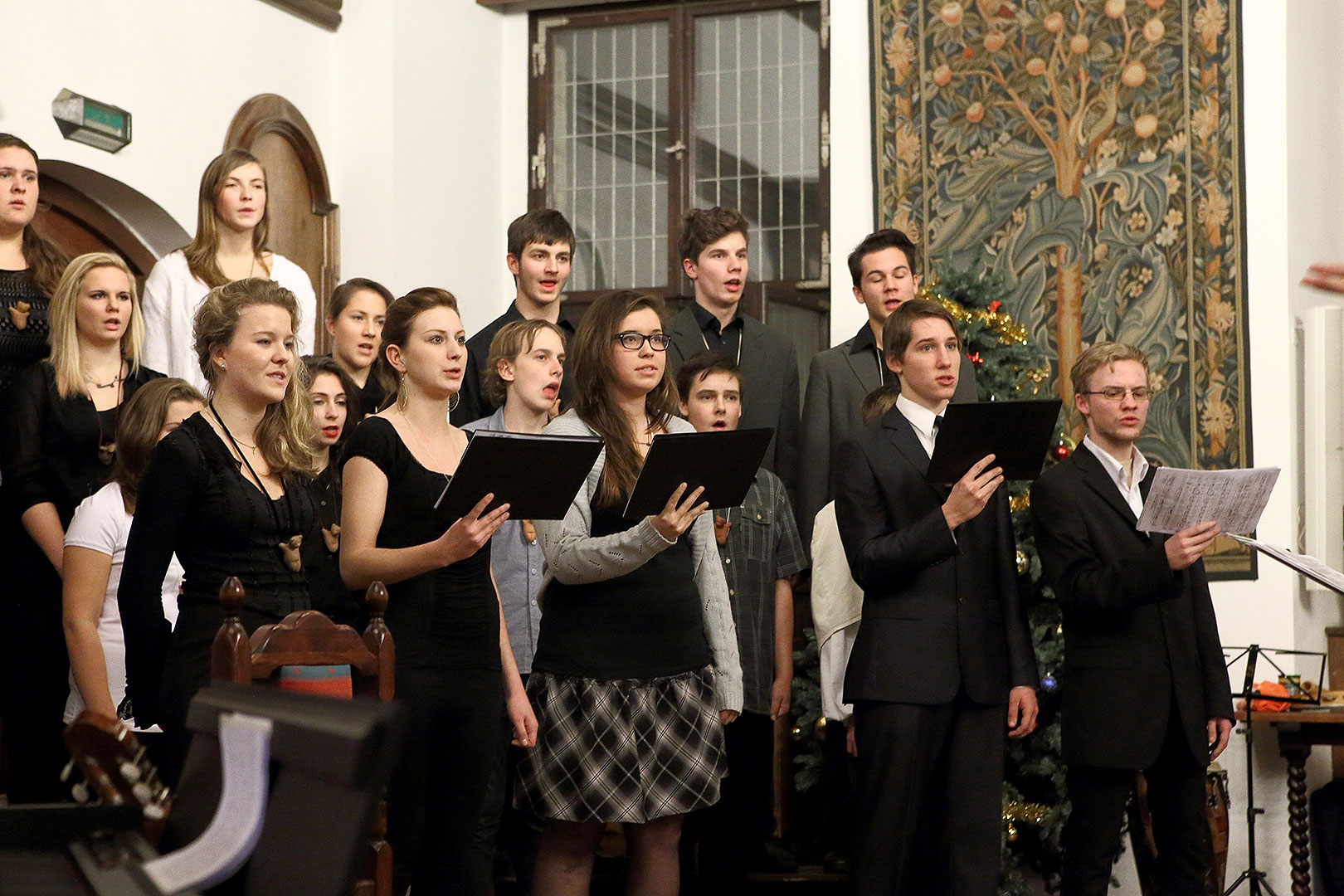 Die Zeit der Freude und Fröhlichkeit - Konzert des Ensembles Medvíďata, Kunstschule ZUŠ Český Krumlov, 22.12.2013