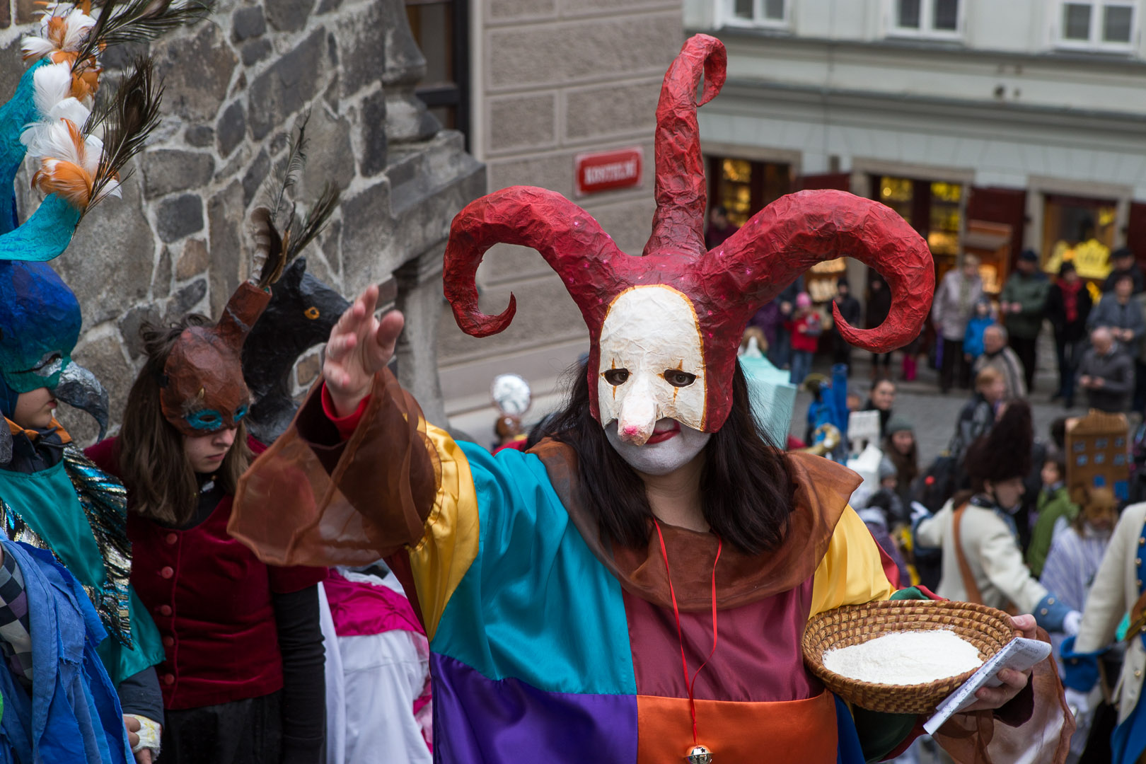 Carnival parade in Český Krumlov,  4th March 2014