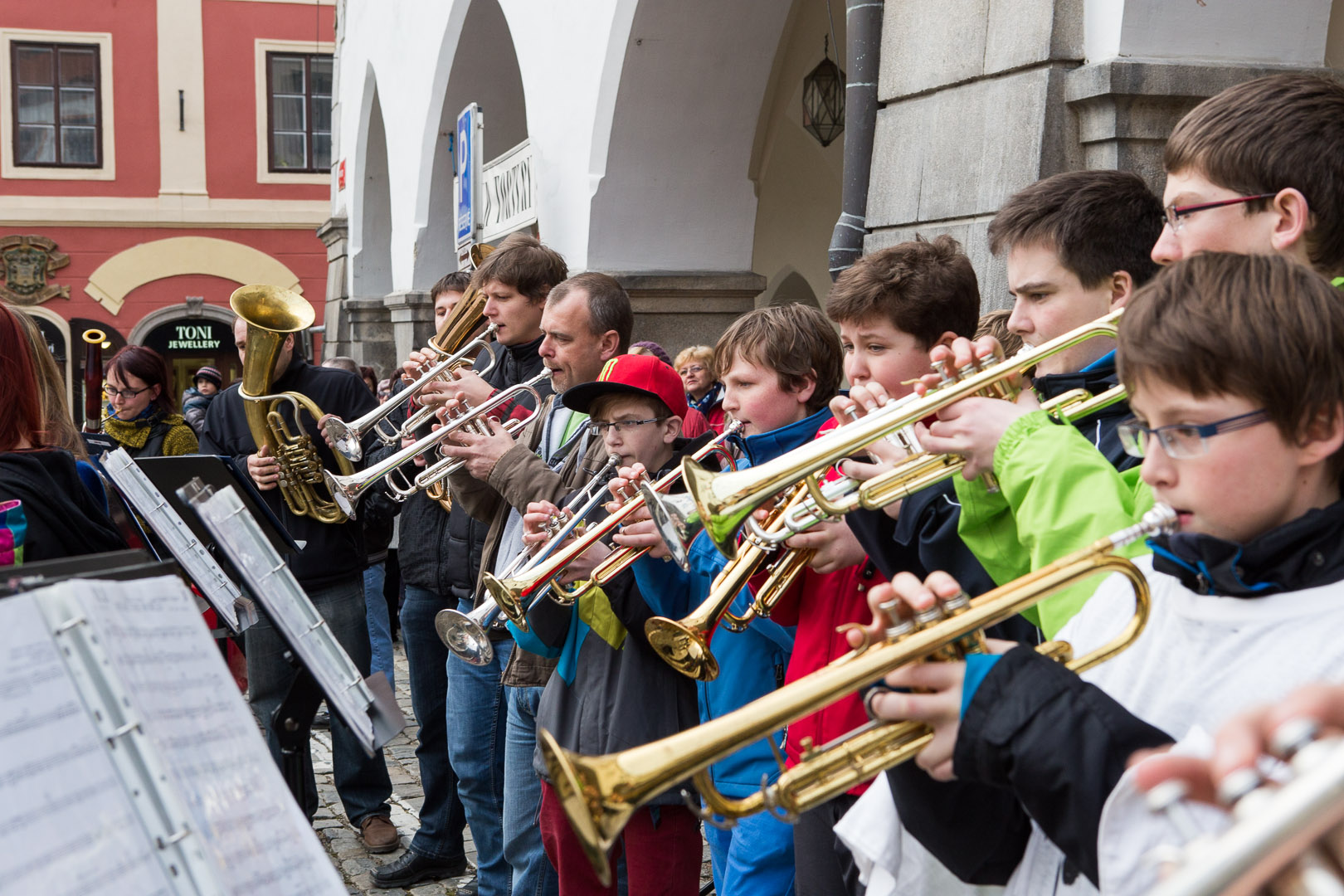 Carnival parade in Český Krumlov,  4th March 2014