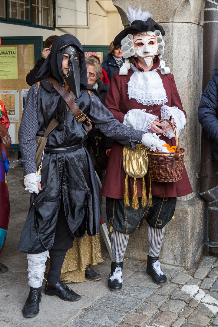 Carnival parade in Český Krumlov,  4th March 2014