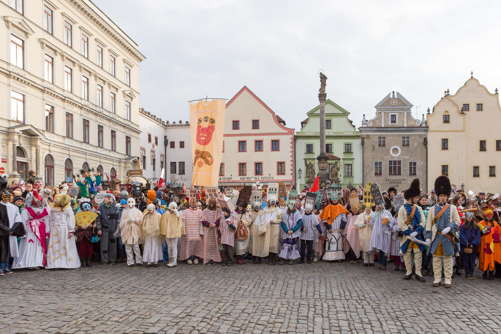 Masopustní průvod v Českém Krumlově, 4. března 2014