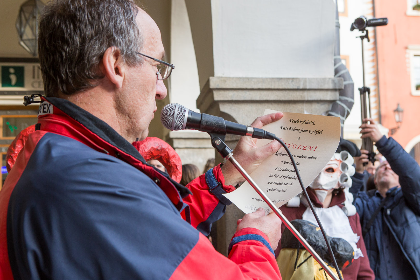 Masopustní průvod v Českém Krumlově, 4. března 2014