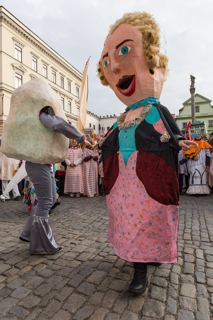 Carnival parade in Český Krumlov,  4th March 2014