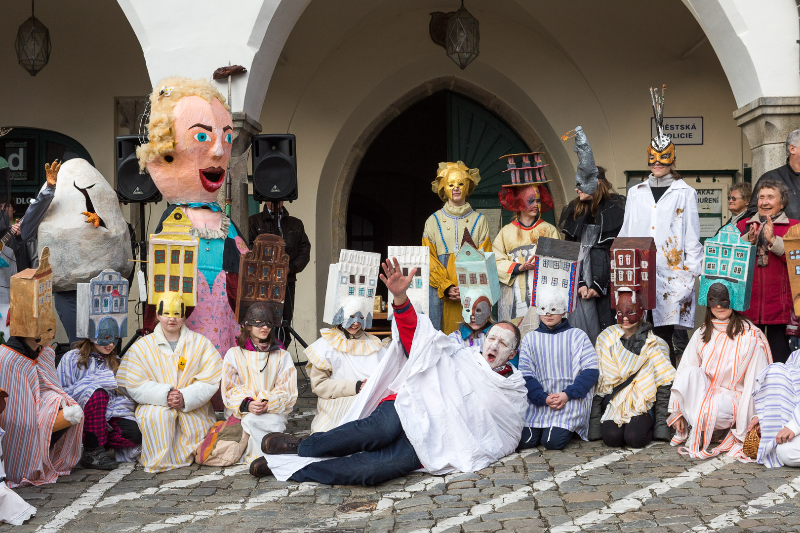 Carnival parade in Český Krumlov,  4th March 2014