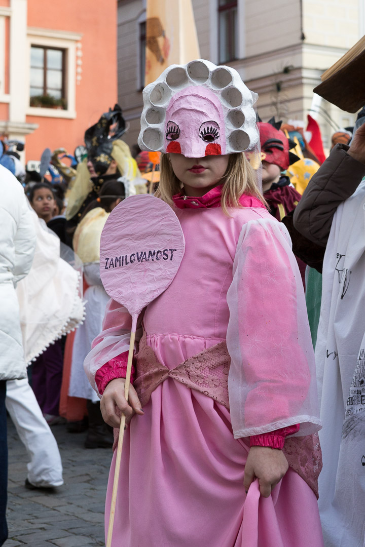 Carnival parade in Český Krumlov,  4th March 2014