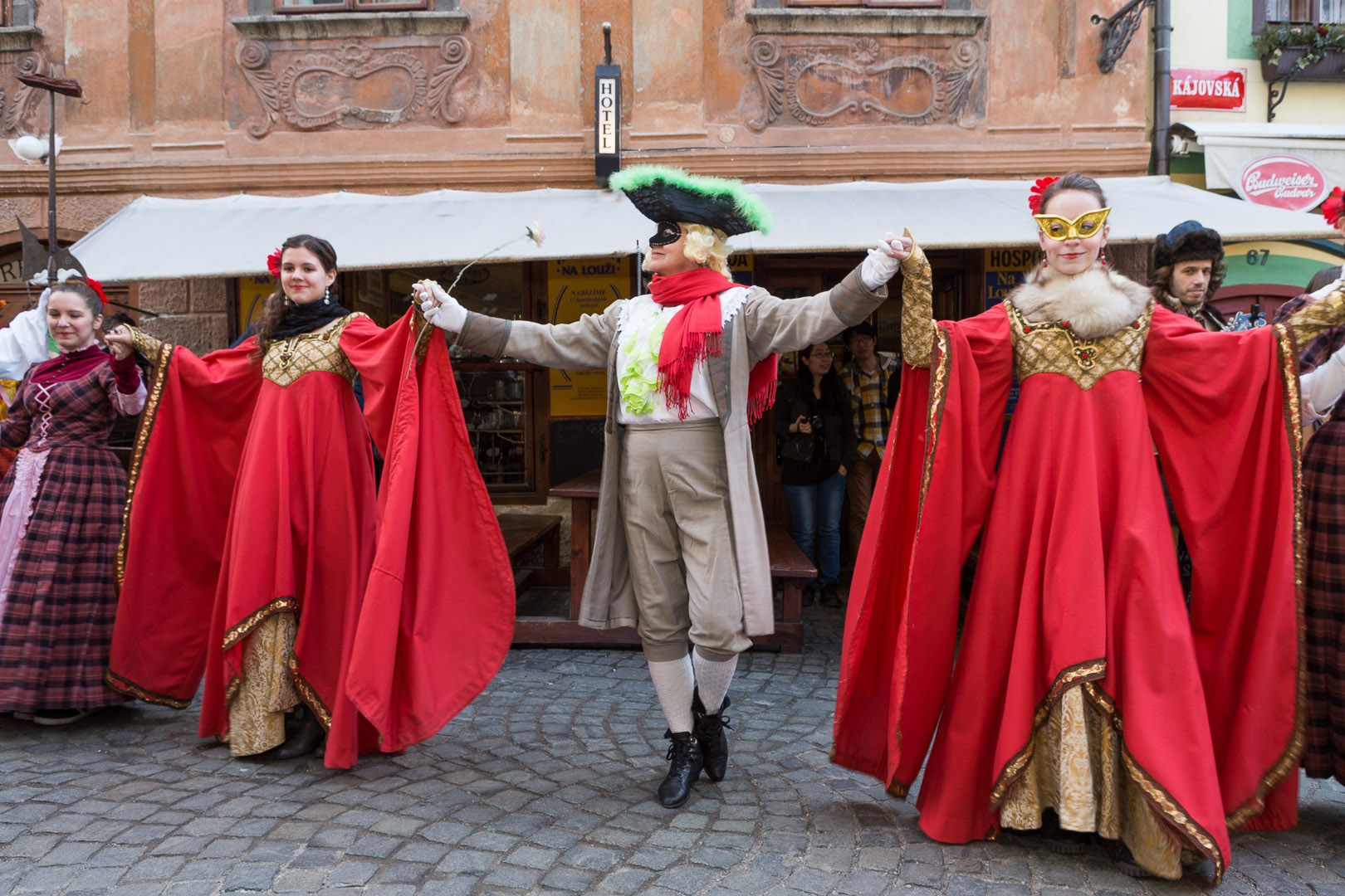 Masopustní průvod v Českém Krumlově, 4. března 2014