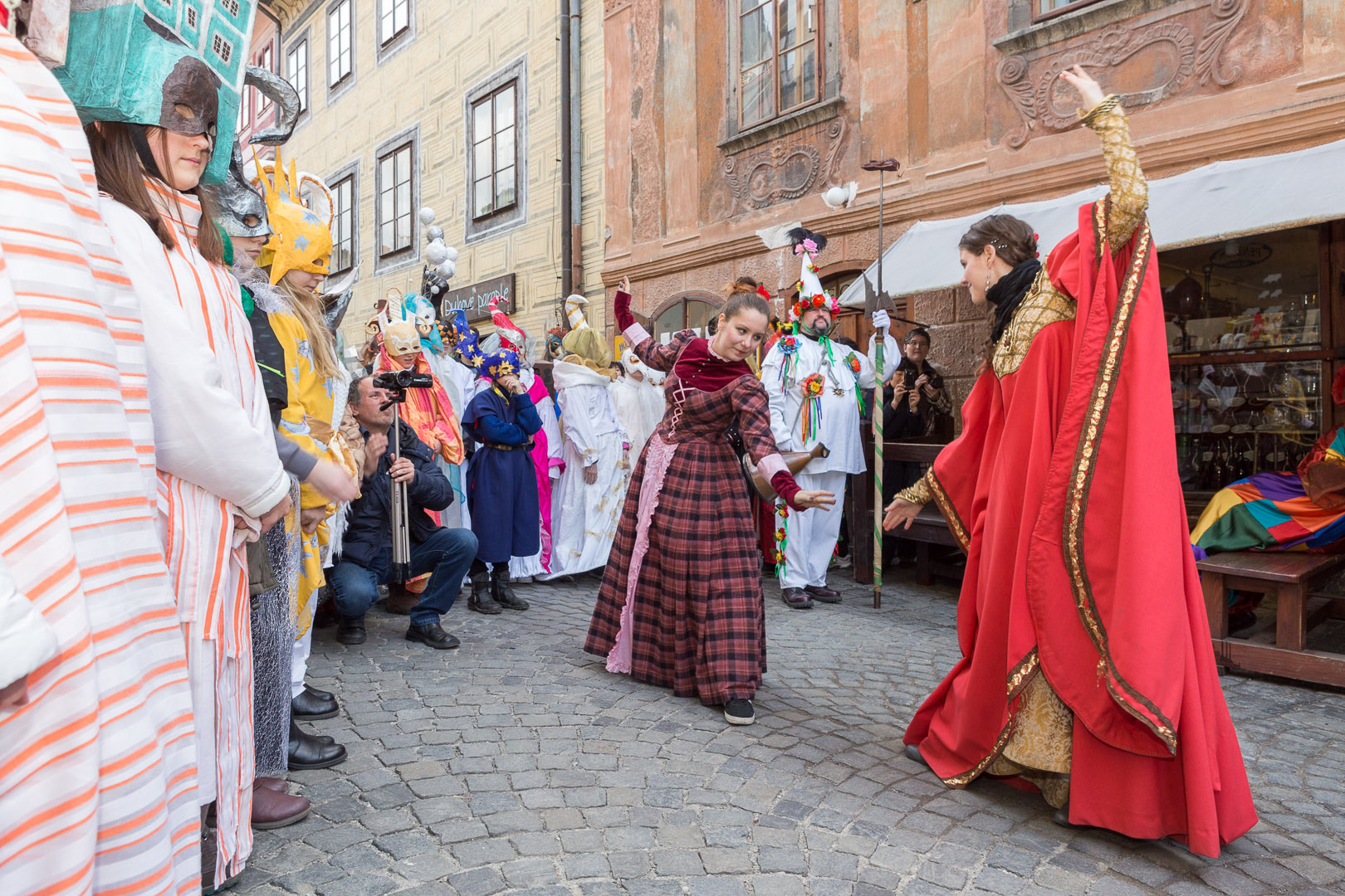 Carnival parade in Český Krumlov,  4th March 2014