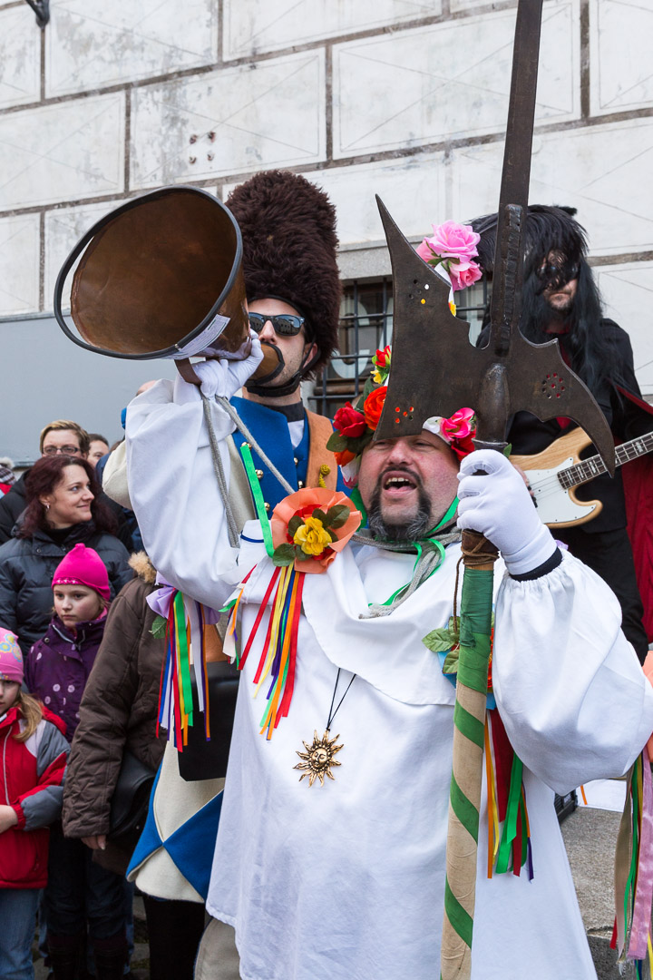 Carnival parade in Český Krumlov,  4th March 2014