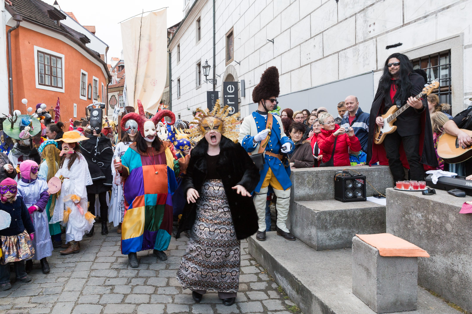 Carnival parade in Český Krumlov,  4th March 2014