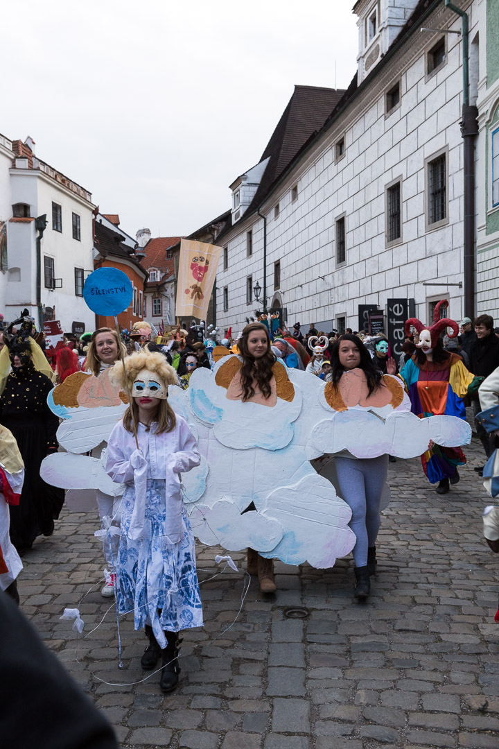 Masopustní průvod v Českém Krumlově, 4. března 2014