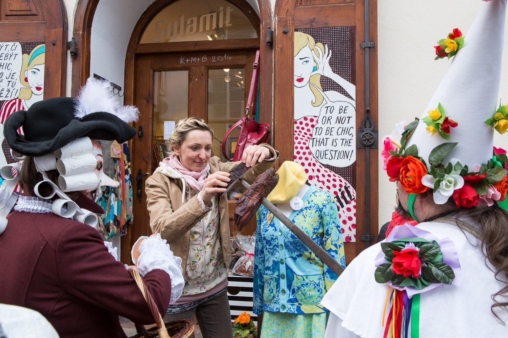 Carnival parade in Český Krumlov,  4th March 2014