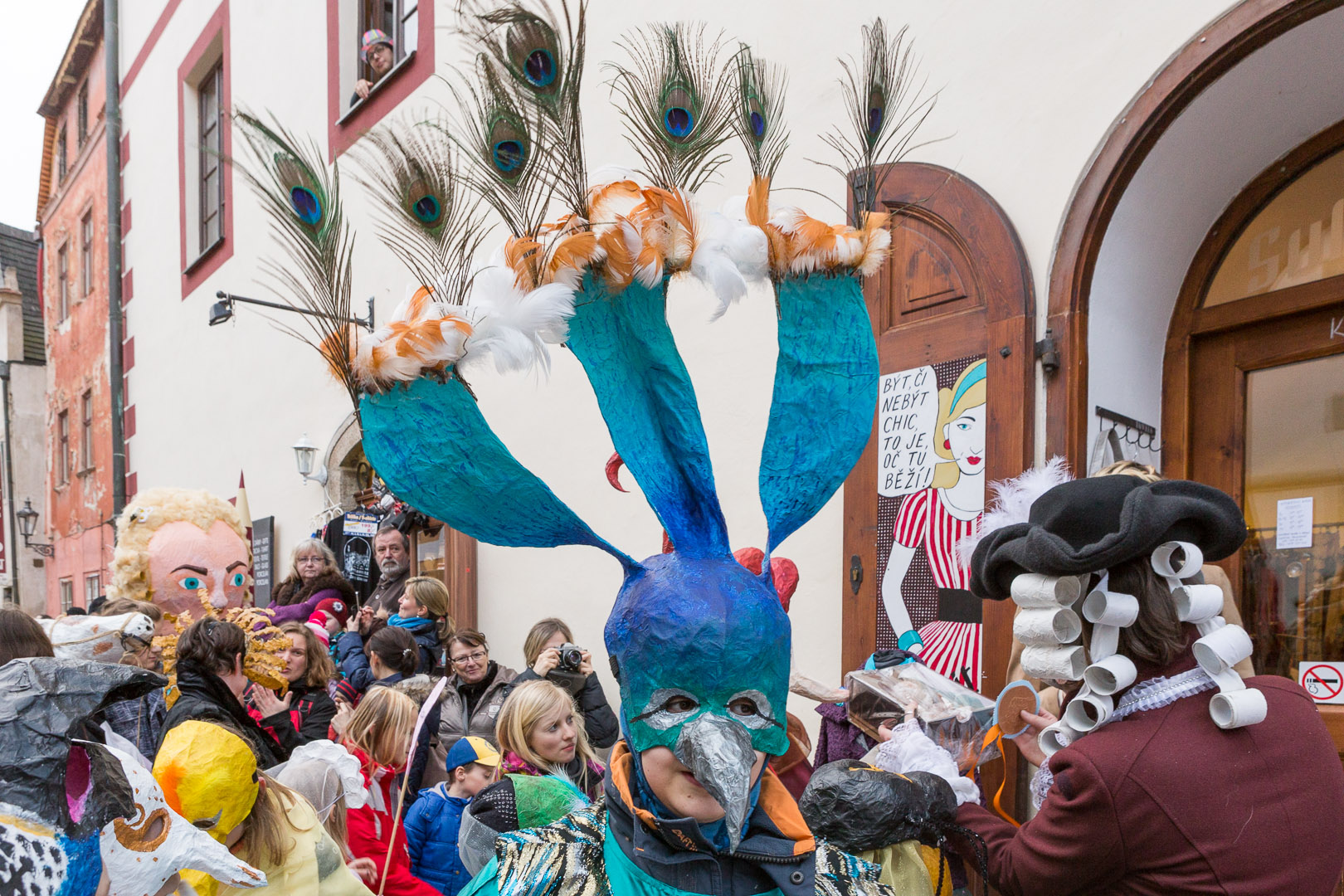 Carnival parade in Český Krumlov,  4th March 2014