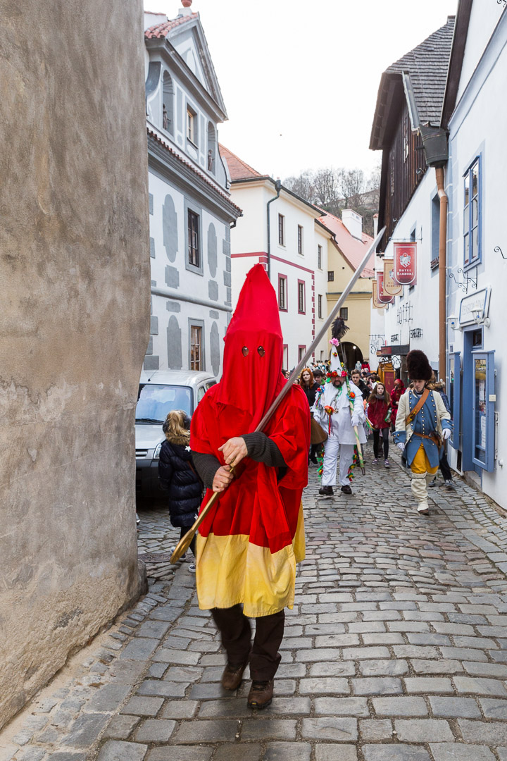 Carnival parade in Český Krumlov,  4th March 2014