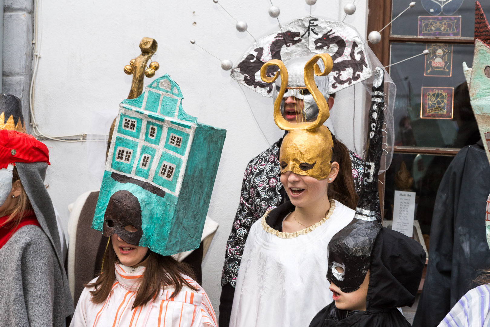 Carnival parade in Český Krumlov,  4th March 2014