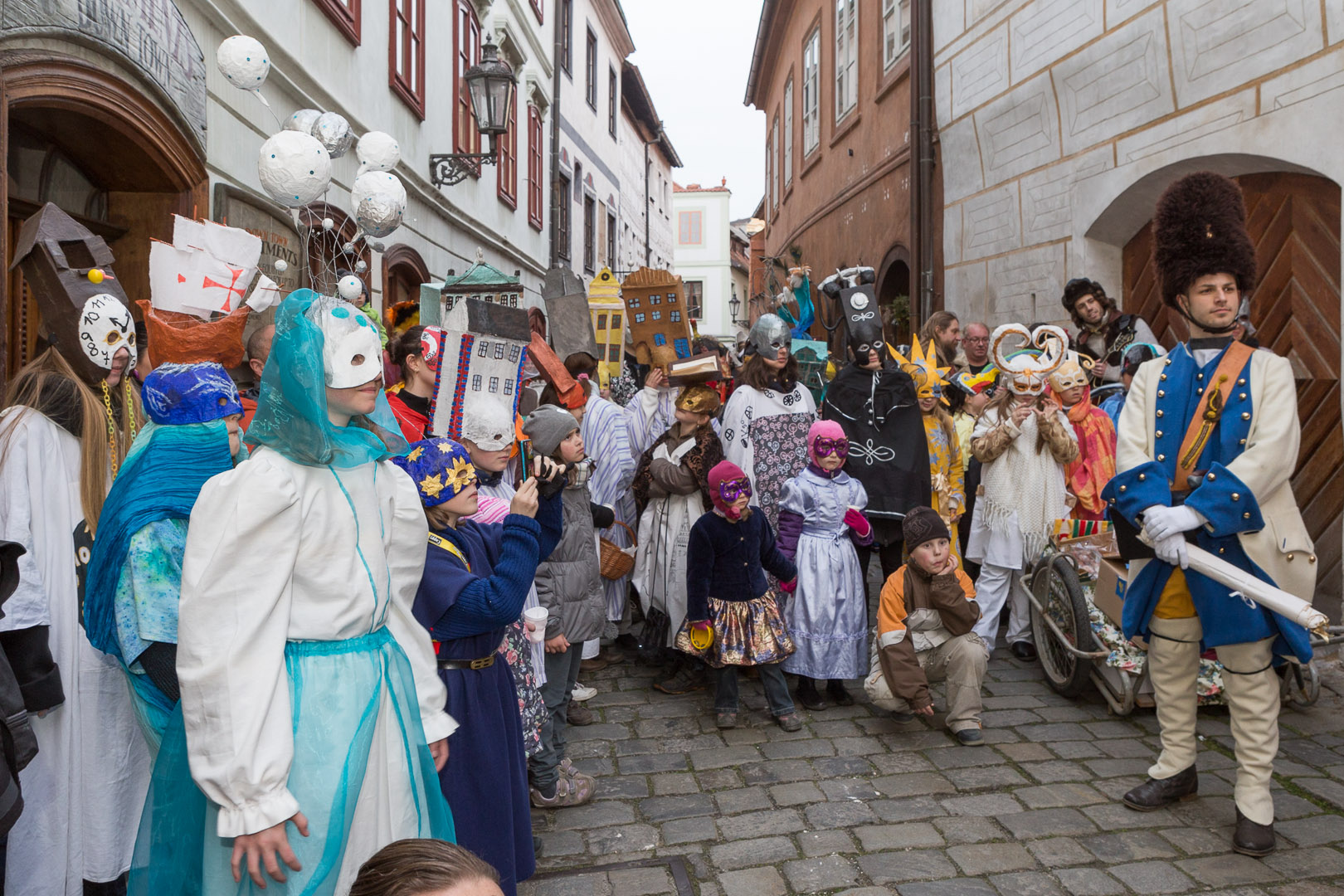 Masopustní průvod v Českém Krumlově, 4. března 2014