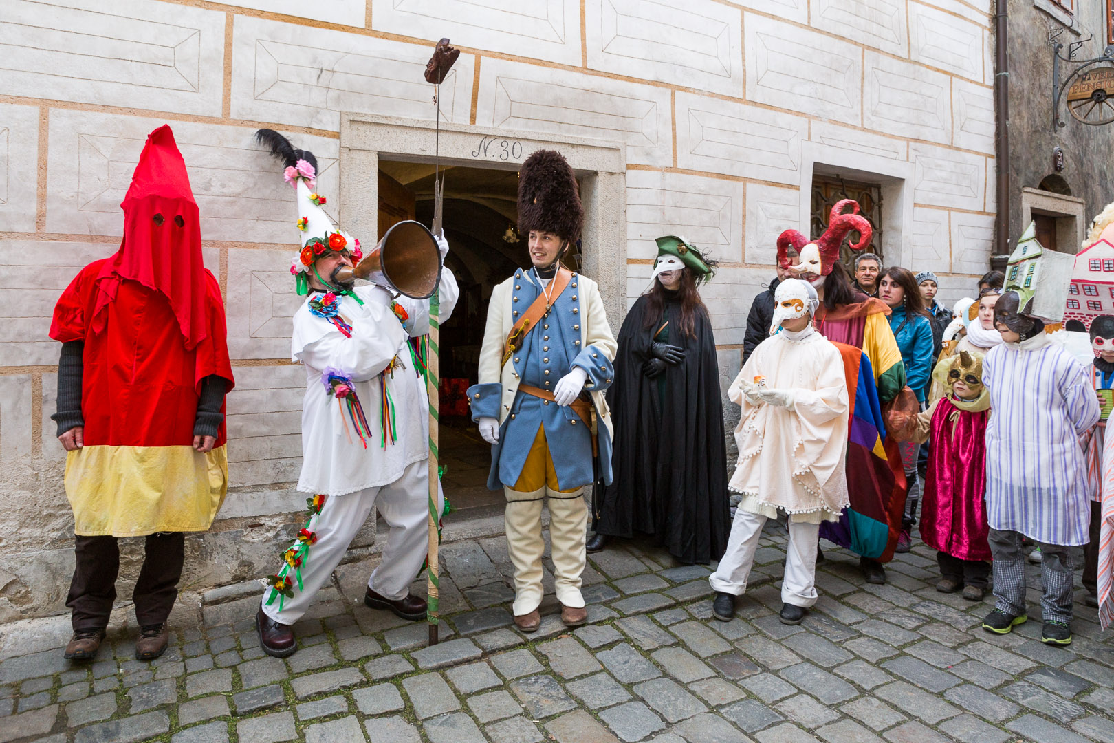 Carnival parade in Český Krumlov,  4th March 2014