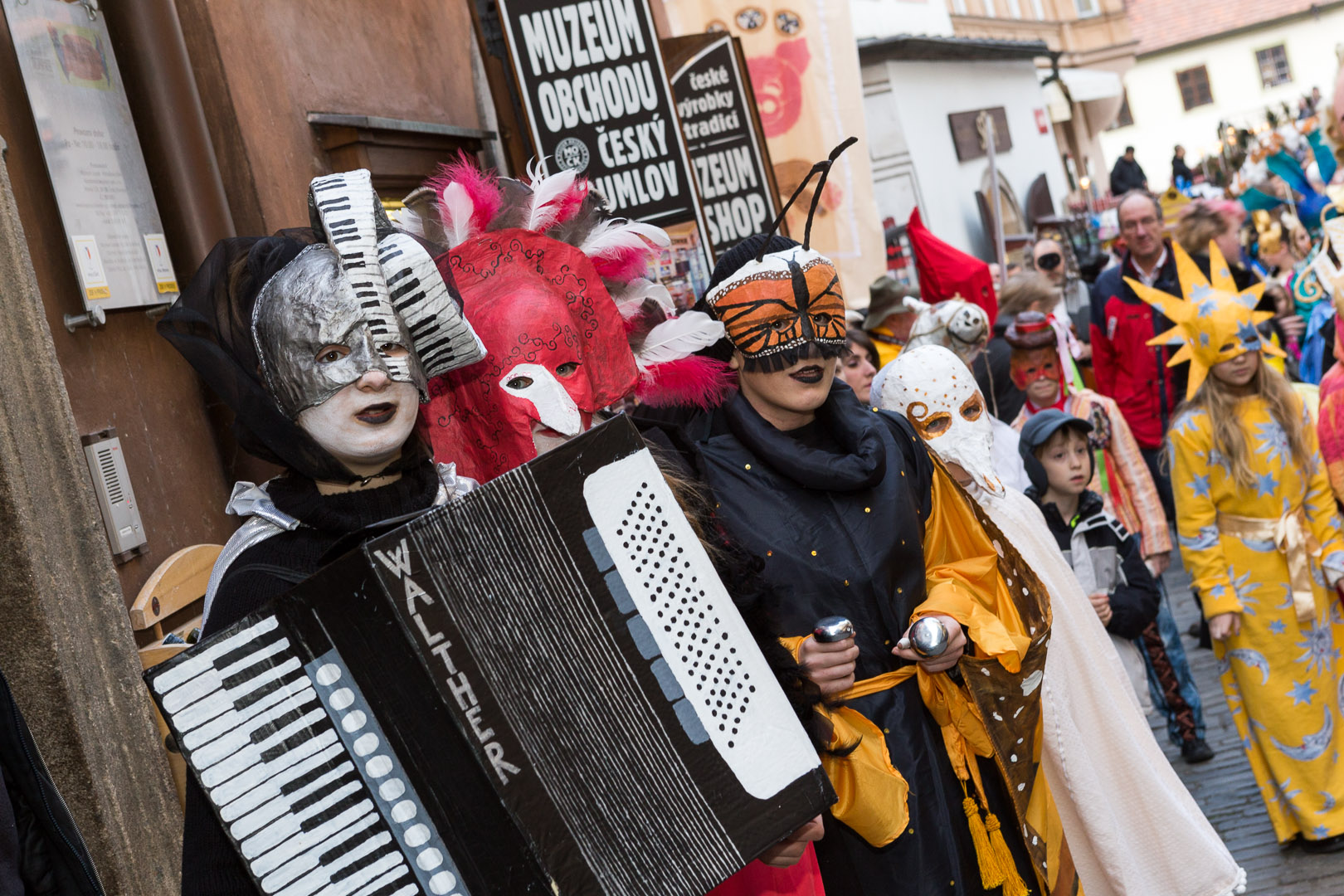 Masopustní průvod v Českém Krumlově, 4. března 2014