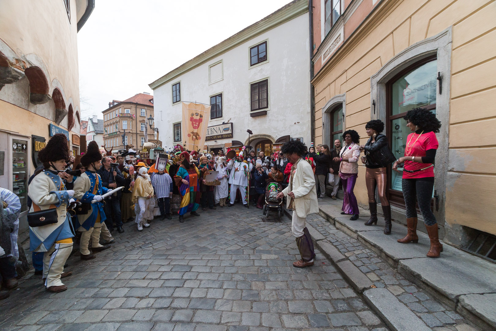 Carnival parade in Český Krumlov,  4th March 2014