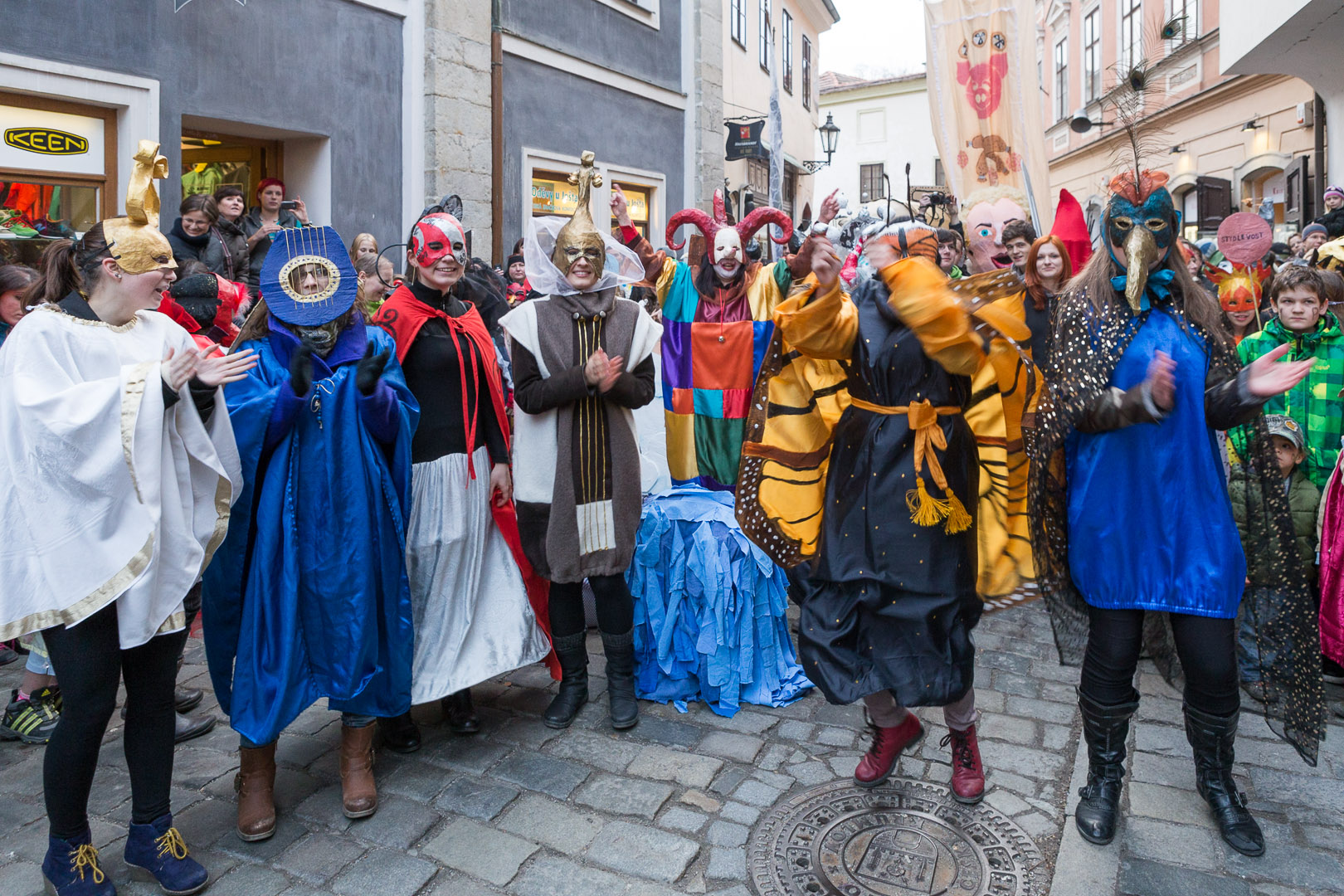 Masopustní průvod v Českém Krumlově, 4. března 2014