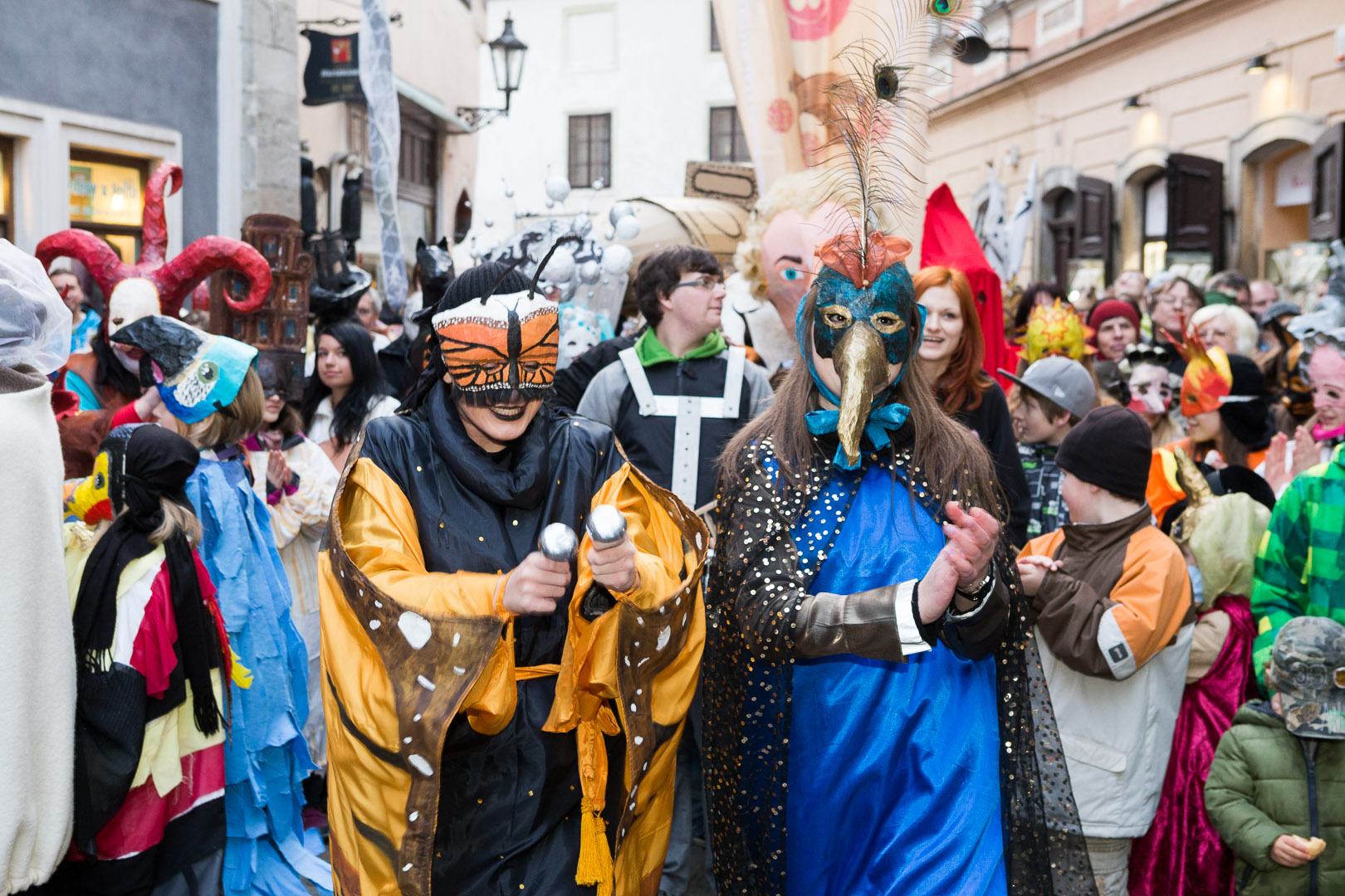 Carnival parade in Český Krumlov,  4th March 2014