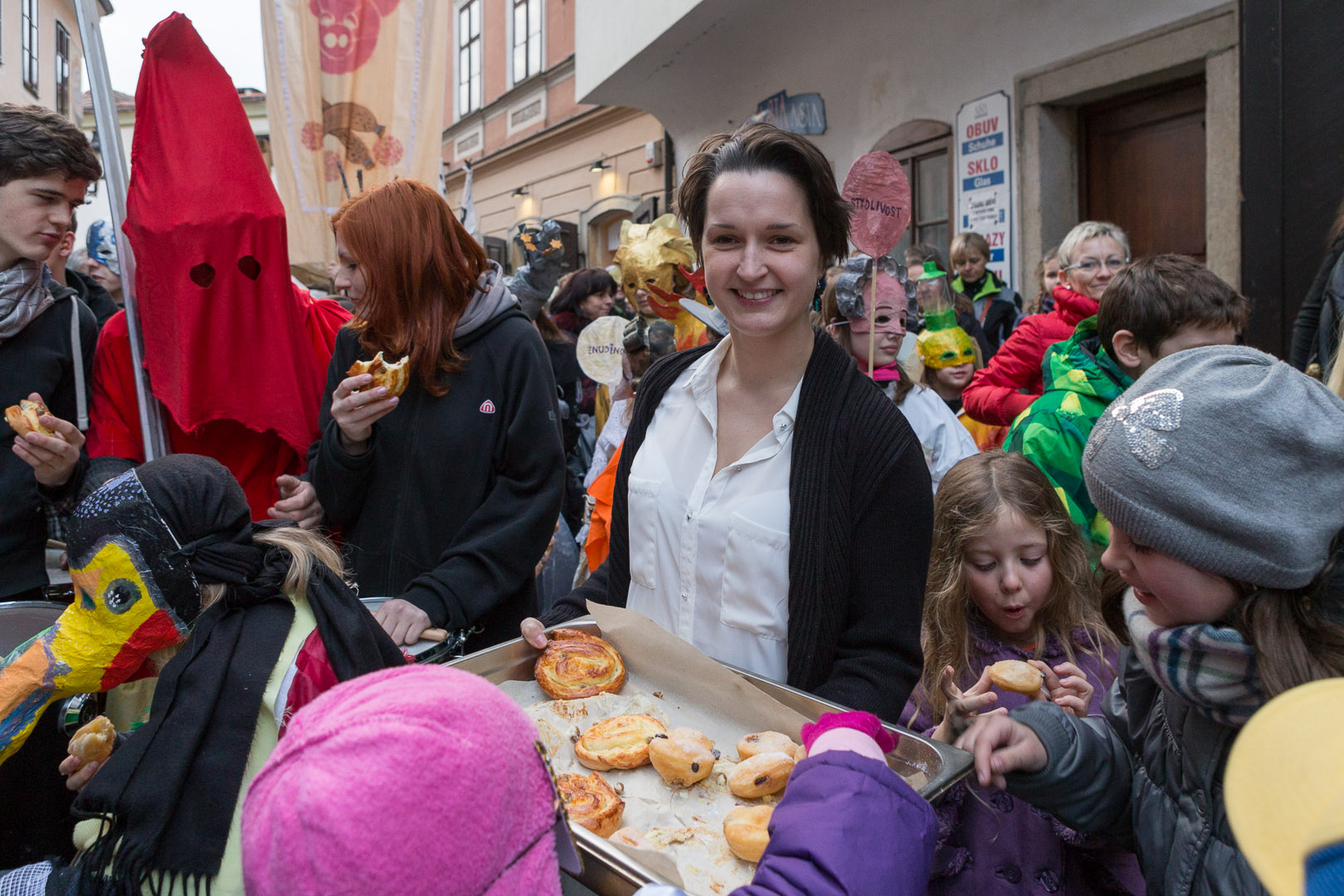 Masopustní průvod v Českém Krumlově, 4. března 2014