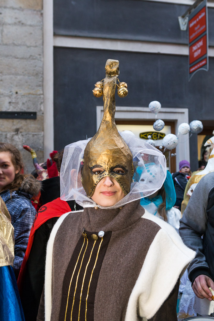 Masopustní průvod v Českém Krumlově, 4. března 2014