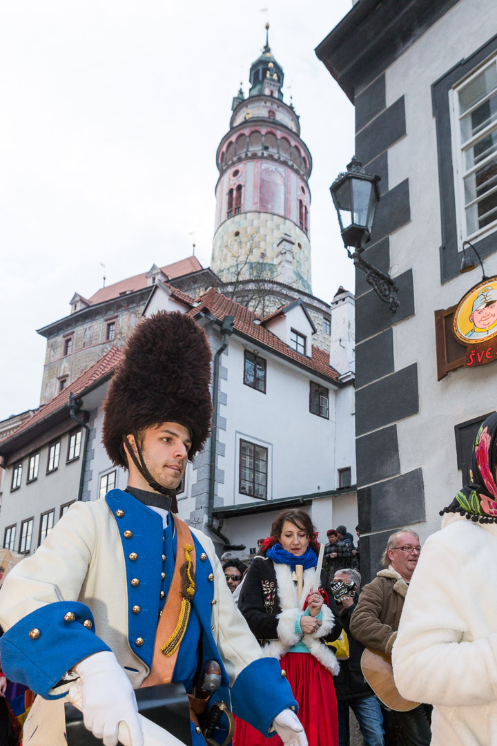 Carnival parade in Český Krumlov,  4th March 2014