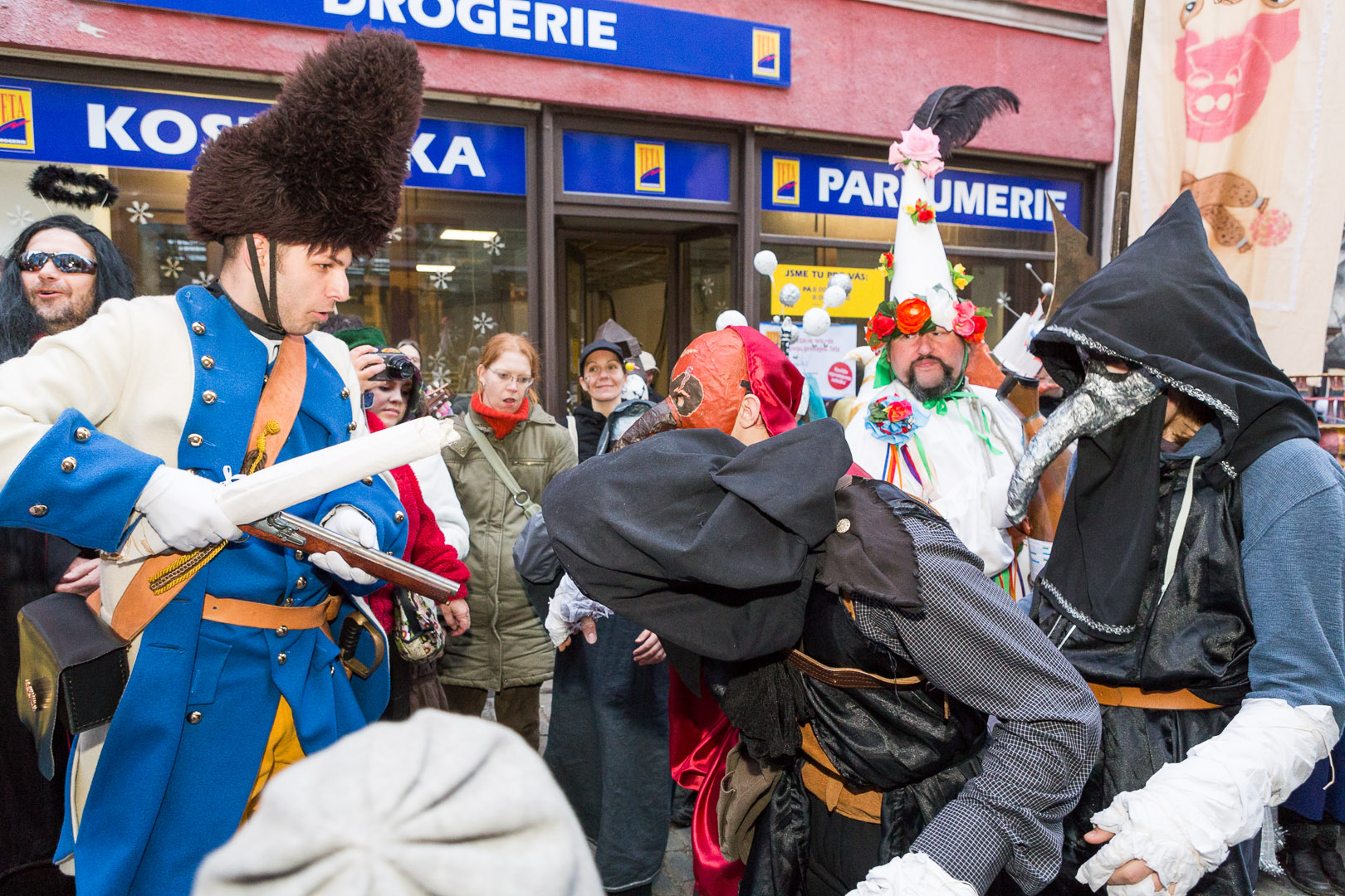 Masopustní průvod v Českém Krumlově, 4. března 2014