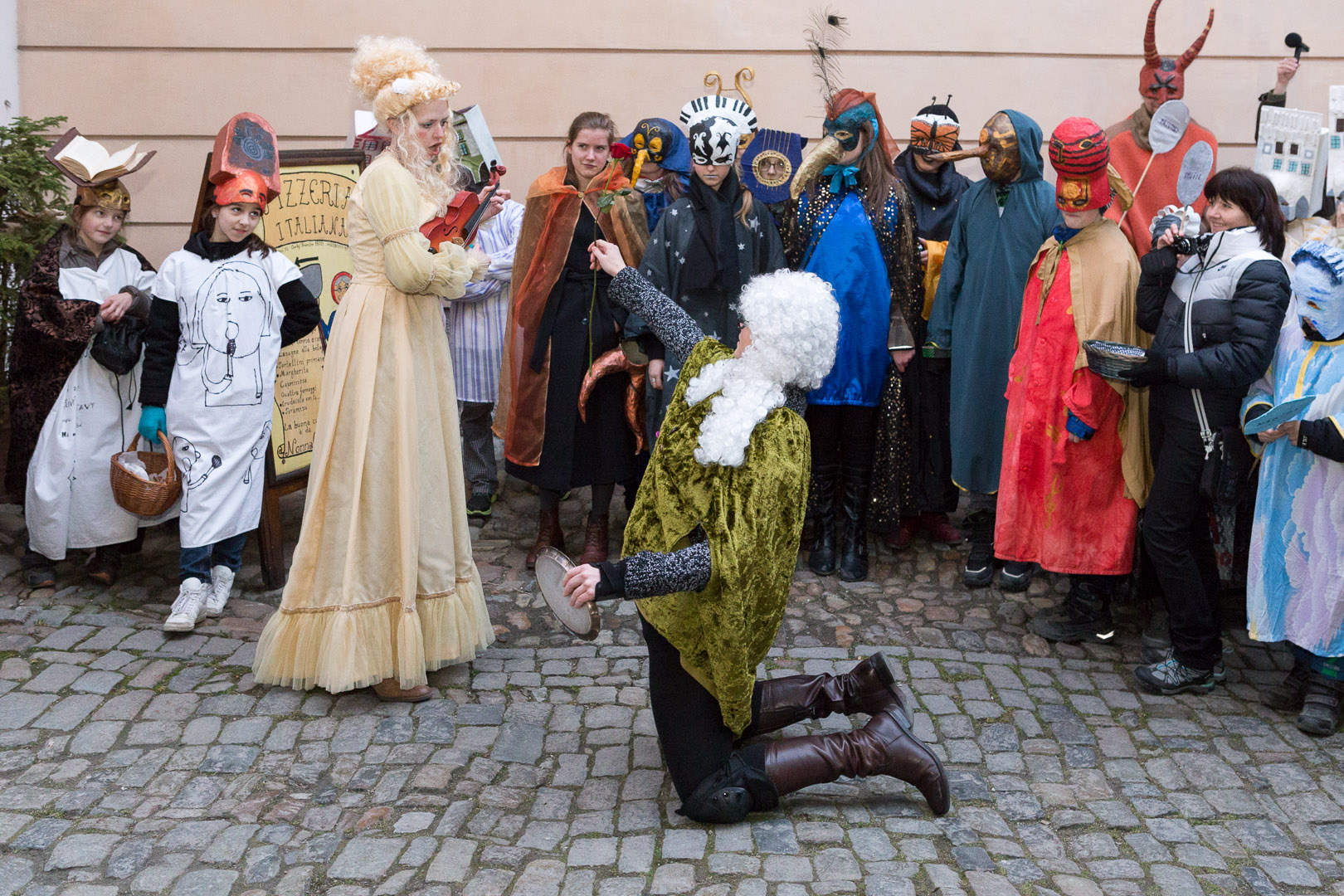 Carnival parade in Český Krumlov,  4th March 2014