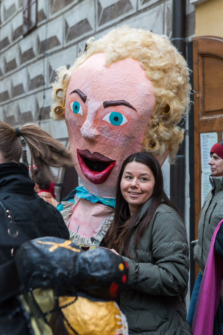 Masopustní průvod v Českém Krumlově, 4. března 2014