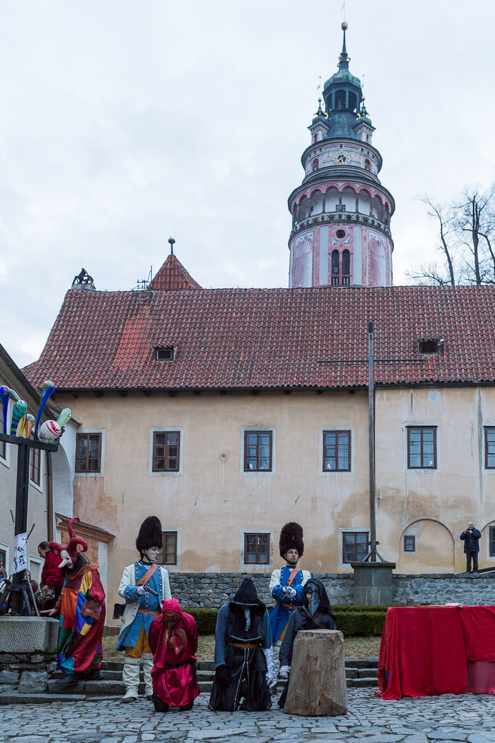 Carnival parade in Český Krumlov,  4th March 2014