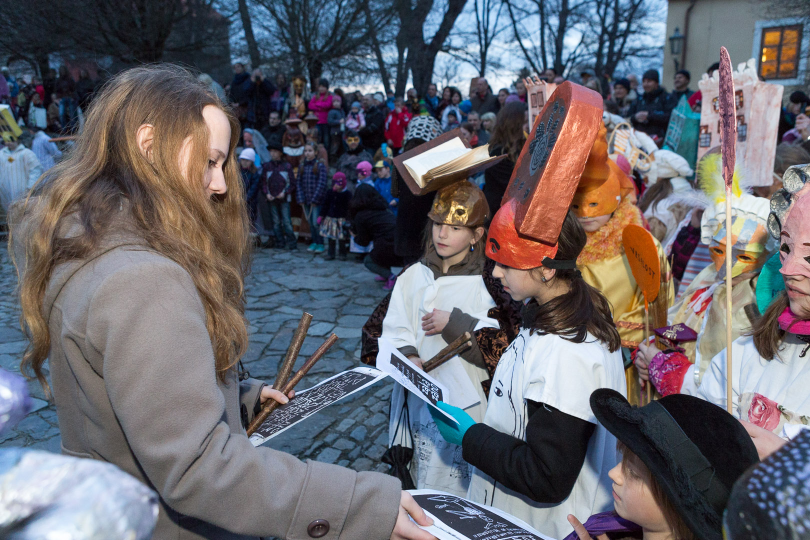 Carnival parade in Český Krumlov,  4th March 2014