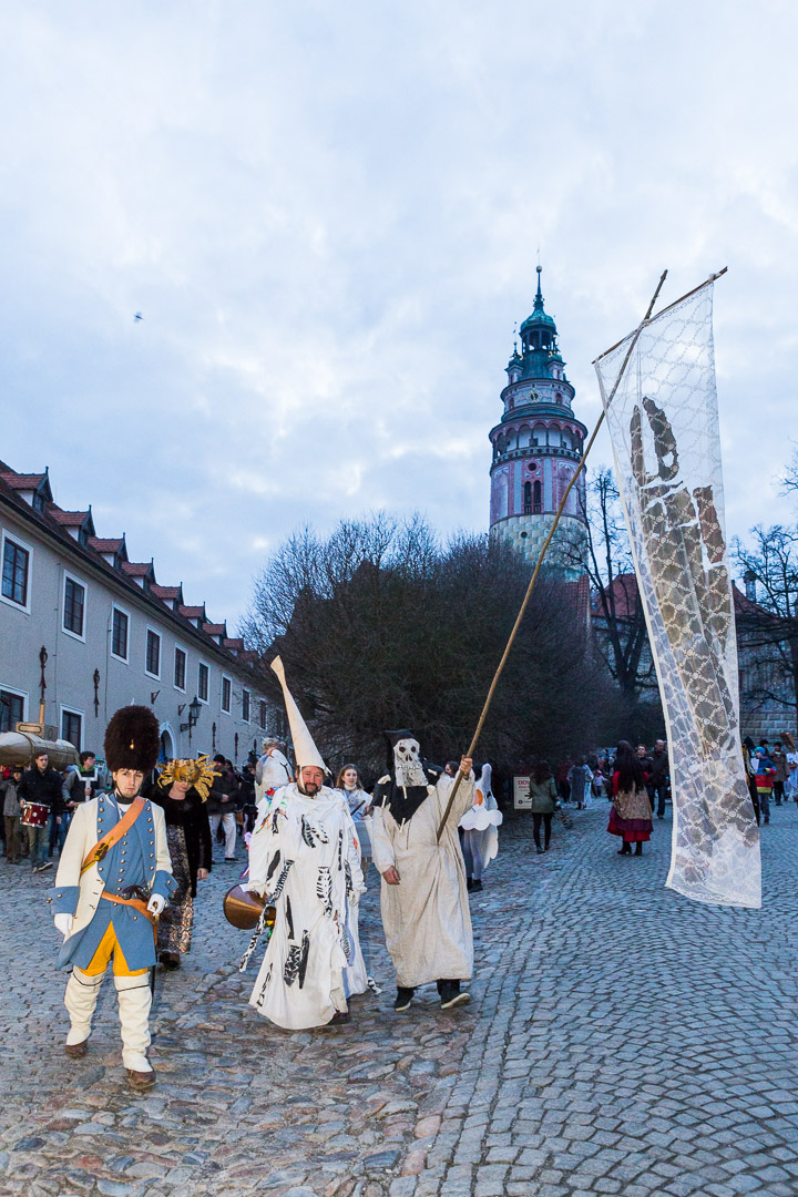 Carnival parade in Český Krumlov,  4th March 2014