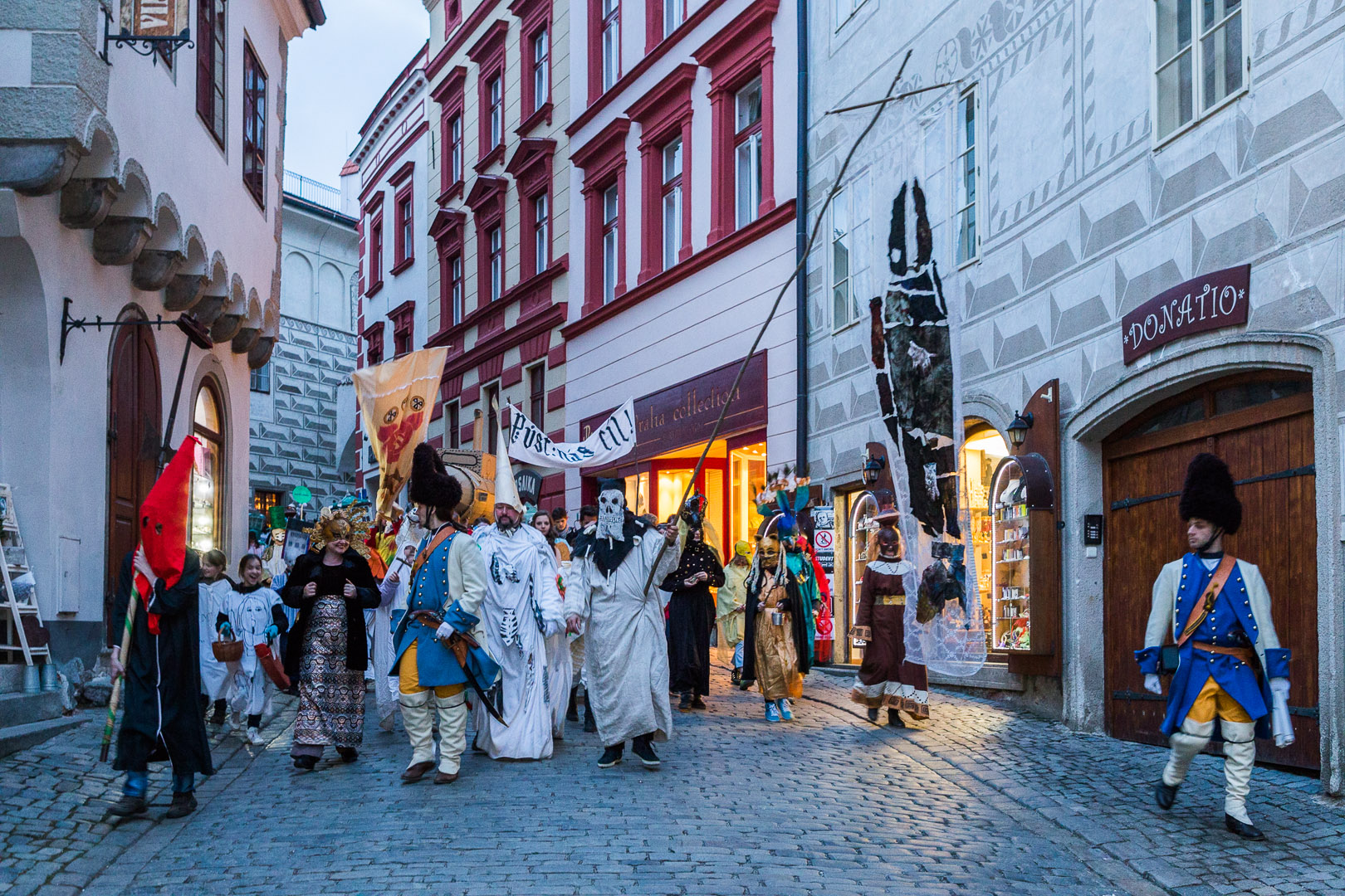 Carnival parade in Český Krumlov,  4th March 2014